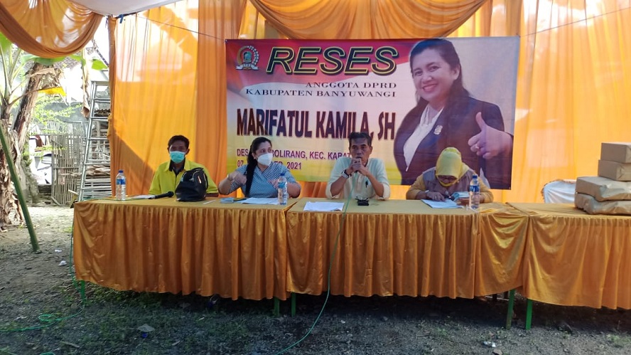 Tampung Aspirasi Masyarakat Anggota DPRD Banyuwangi Fraksi Golkar Adakan Reses