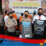 Kapolres Tasikmalaya Kota Press Conference Ungkap Kasus Narkoba Bulan Januari 2022
