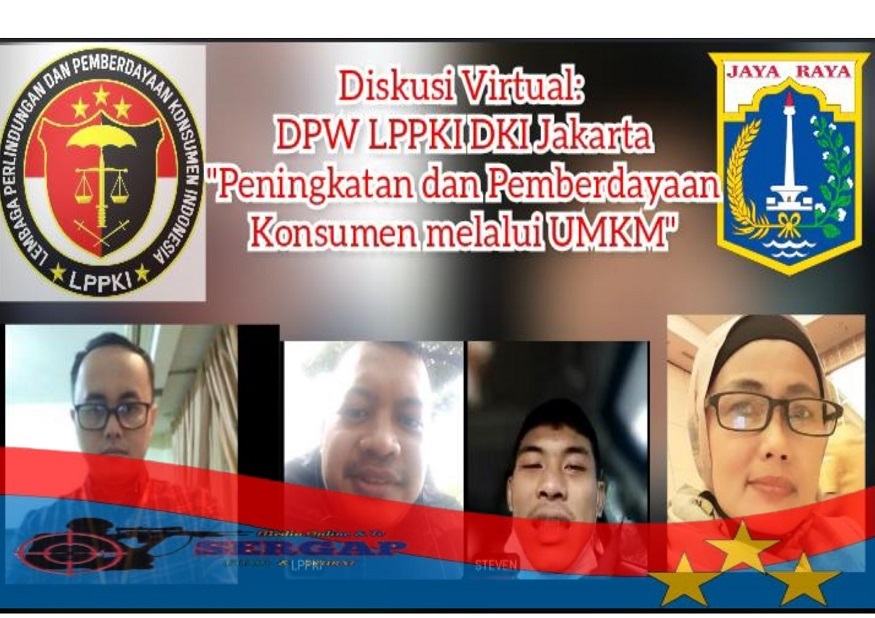 Diskusi Virtual DPW LPPKI DKI Jakarta, Kupas Peningkatan dan Pemberdayaan Konsumen Melalui UMKM