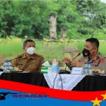 Kapolres Karawang Hadiri Rapat Evaluasi Penanganan Covid-29 Kabupaten Karawang