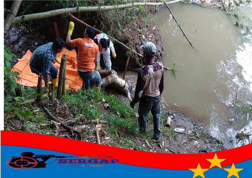 Tim Inafis dan Piket Polres Tasikmalaya Kota, Evakuasi Mayat Perempuan di Sungai Citanduy