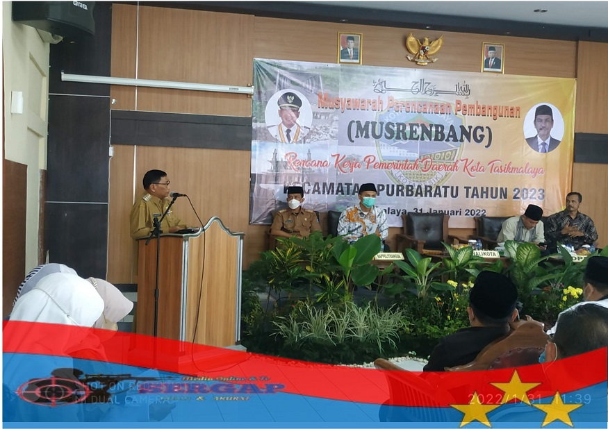 Walikota Tasikmalaya Drs. H. Muhammad Yusuf Hadiri Musrenbang Kecamatan Purbaratu Dirangkai Santunan Anak Yatim