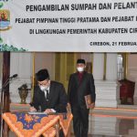 Satunya Kadisduk Capil, Bupati Cirebon Lantik Ratusan Pejabat Fungsional