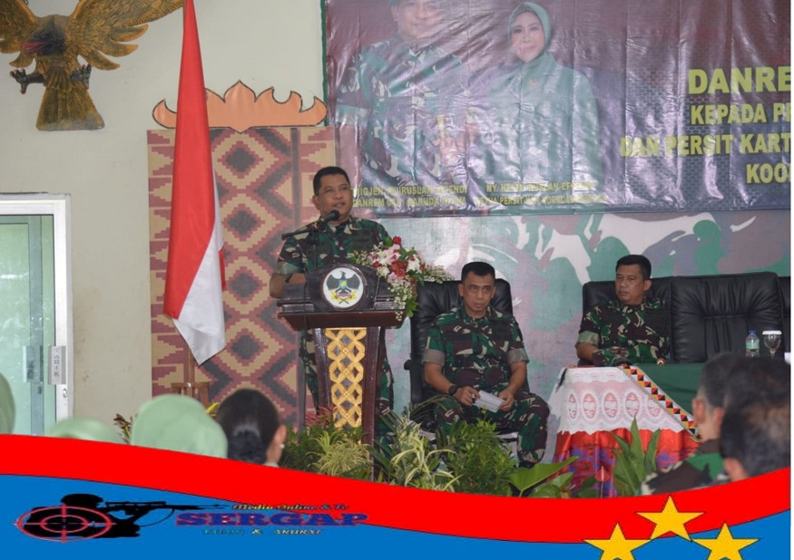 Danrem 043/Gatam Ingatkan Prajurit Dan PNS Kodim 0424/Tanggamus, Untuk Memegang Teguh Sapta Marga, Sumpah Prajurit, 8 Wajib TNI, Dan Perintah Harian KASAD.