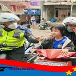 Polantas Tolong Anak Hilang di Sekitaran Pangkalan Delman Lingkungan Citamba Kota Kuningan