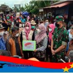 Bupati Pandeglang Di Dampingi Dandim 0601/Pandeglang, Tinjau Bencana Alam Banjir Di Kecamatan Patia