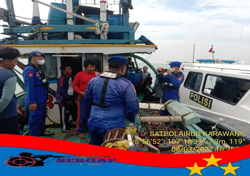 Kapal Hilang Kontak Asal Indramayu Ditemukan Persiran Pantai Sadari Karawang 