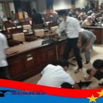 Rapat Paripurna Internal DPRD Kuningan Deadlock, Diwarnai Aksi Banting Meja