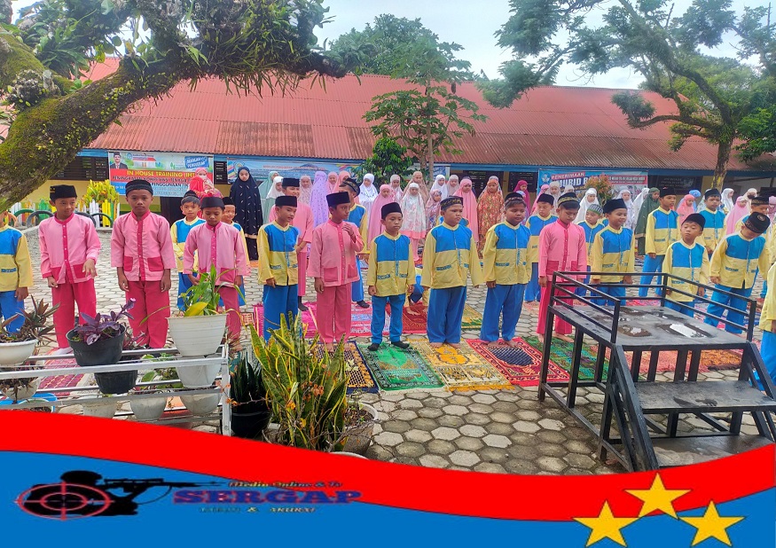 SDN 176/III Siulak Kecil Mudik Kabupaten Kerinci Awali Pelajaran Dengan “Praktek” Sholat Dhuha Secara Berjamaah, Di Bulan Ramadhan Puasa