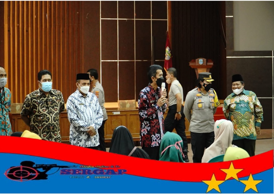 Sinergitas Polri bersama NU, Kemenag, dan Pemkot Banjar Gelar Vaksinasi Booster Serentak