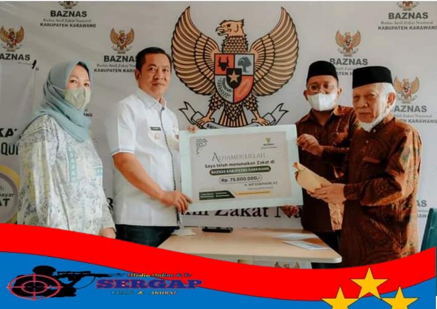 Wabup H.Aep Serahkan Zakat Mal