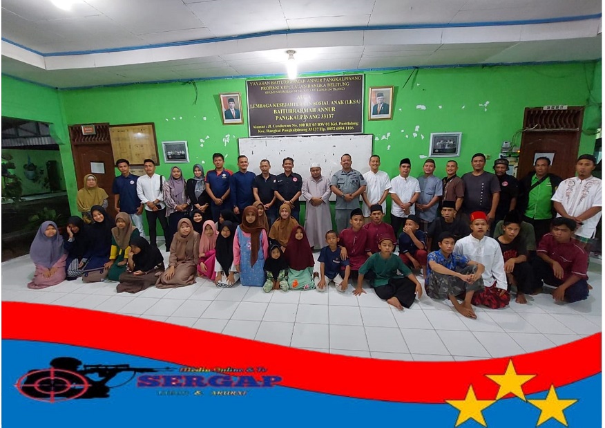 FPII dan Bakamla Babel Bukber Bersama Di Panti Asuhan Baiturrahman Annur