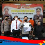 Kapolres Tasik Kota Press Conference Tindak Pidana Persetubuhan Terhadap Anak Dibawah Umur