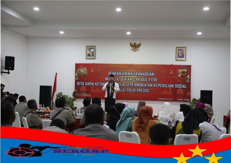 Polres Tasikmalaya Kota Berikan Santunan Kepada Anak Yatim Dalam Peringatan Nuzulul Qur'an