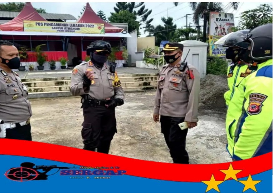 Kapolres Sumedang Tinjau Kesiapan Pos Pengamanan Arus Mudik di Wilayah Kabupaten Sumedang