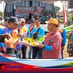 Launching PBB di Warnai Dengan Potong Tumpeng di Gunung Menyan Desa Kalibaru Wetan