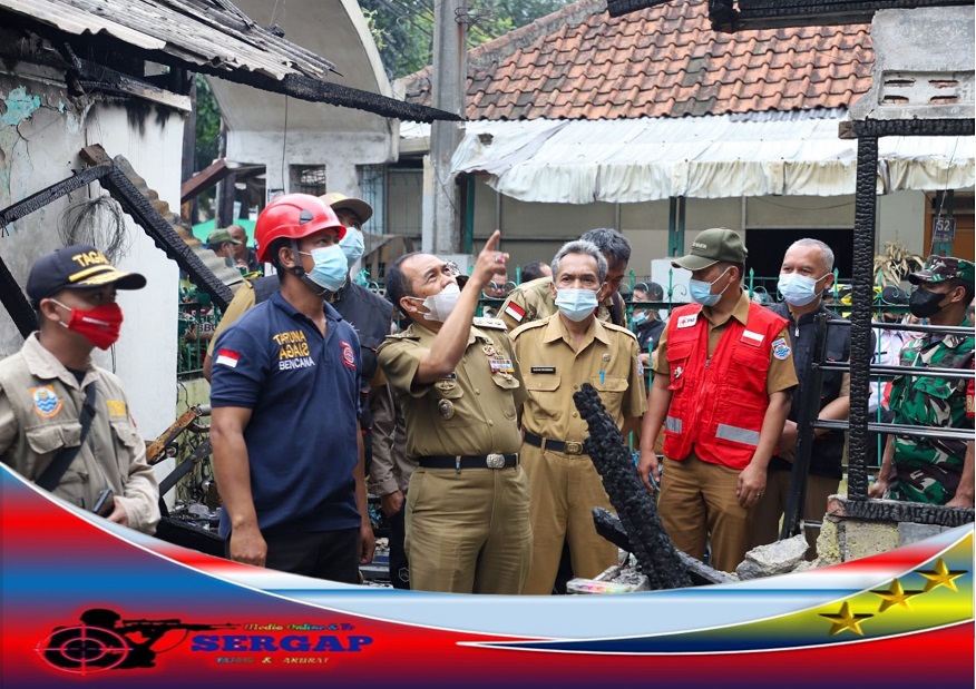 Plt. Wali Kota Cimahi Kunjungi Korban Kebakaran Di Melong