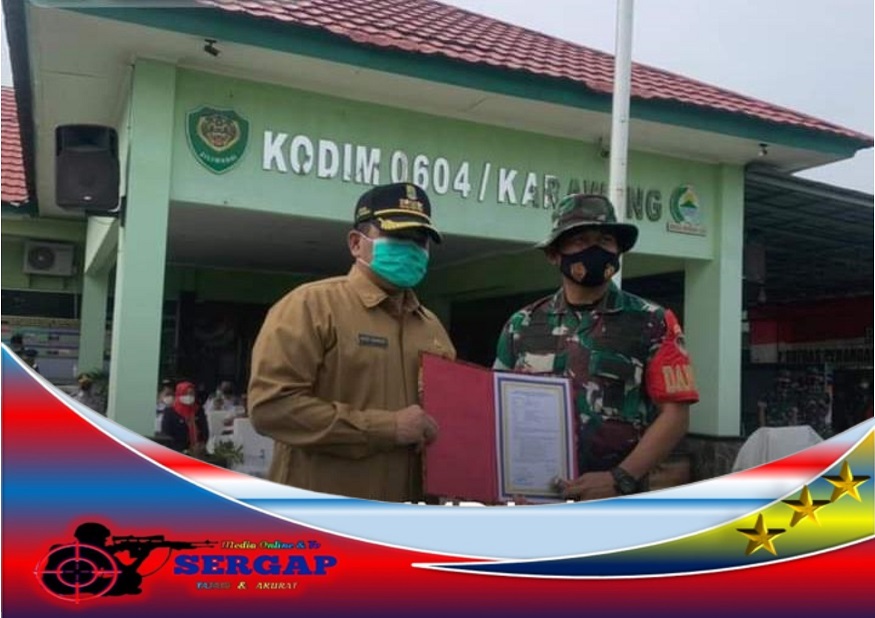 Forkopimda Kabupaten Karawang Resmikan Pembukaan Program TMMD 2022