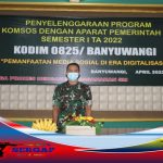 Kodim 0825 Gelar Program Karya Bhakti TNI Semester 1 TA. 2022