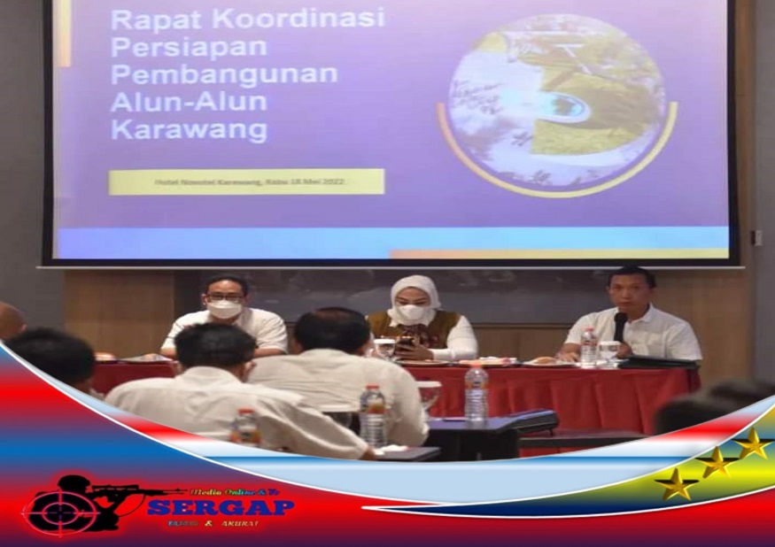 Rapat Koordinasi Pembangunan Alun-alun Karawang, Bupati Minta OPD Sampaikan Progres untuk Mempercepat Pembangunan