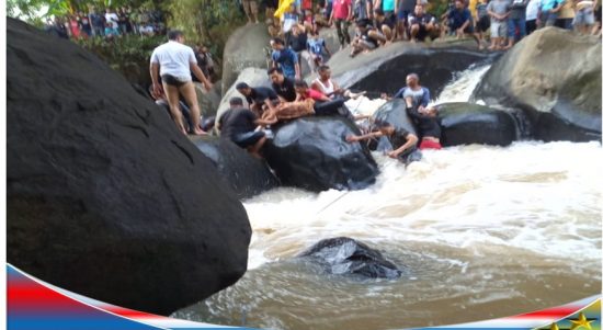Siswi SMK Talaga Tewas Terpeleset Saat Lagi Selfi di Sungai Curug Cilutung