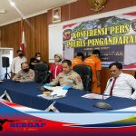 Kapolres Pangandaran AKBP HIDAYAT, S.H, S.I.K Menggelar Konferensi Pers Kasus Tindak Pidana Ranmor