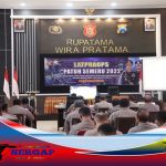 Polresta Banyuwangi Gelar Latops Operasi Patuh Semeru 2022.