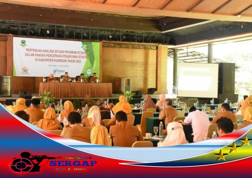 Wabup Kuningan H. M. Ridho Suganda, SH., M. Si Menjadi Narasumber Analisis Program Stunting dalam Rangka Percepatan Penurunan Stunting di Kabupaten Kuningan Tahun 2022