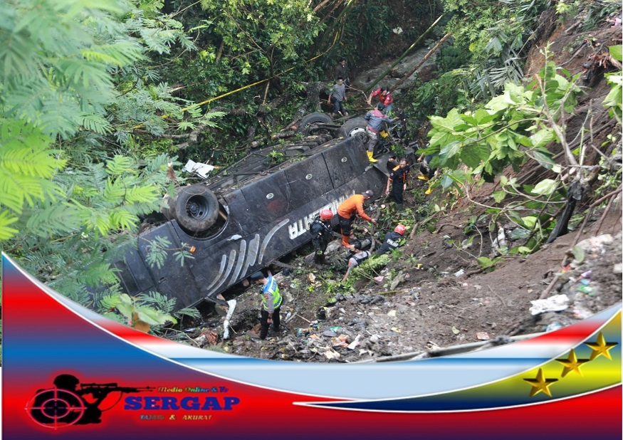 Polres Tasikmalaya Kota Tetapkan Pengemudi Bus Maut Yang Terjun Ke Jurang di Rajapolah Sebagai Tersangka