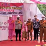Kapolres Cirebon Kota Serahkan Secara Simbolis Bantuan Rutilahu Kerjasama dengan Bank BRI