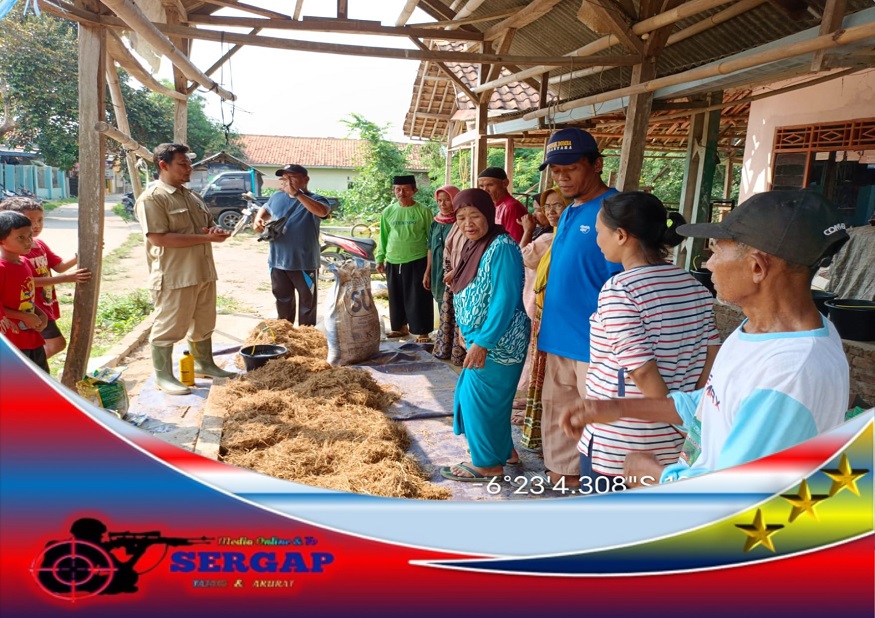 Penyuluh Pertanian Kreatif, UPTD Kecamatan Kotabaru Kabupaten Karawang Ajari Petani Membuat Pupuk Organik Cair Sendiri