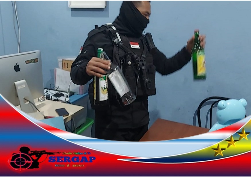 Patroli Tim Maung Galunggung Respon Laporan Warga, Amankan Lokasi Dugem dan Berhasil Menyita Ratusan Botol Miras Impor Berbagai Merk