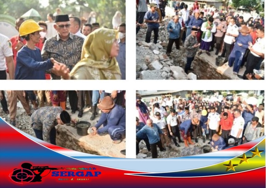 Bupati Kuningan Letakan Batu Pertama Pembangunan Masjid Jami Al Bayyinah