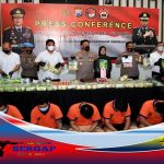 90,7 kg Sabu dan 13,6 kg Ganja Disita Polrestabes Surabaya, 8 Tersangka Berhasil Ditangkap