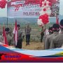 Songsong HUT RI Ke- 77 Kapolres Bima Pimpin Pengibaran Bendera Merah Putih Di Puncak Doro Belo