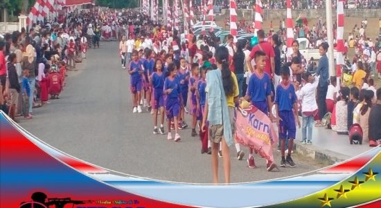 Upacara Pelepasan Peserta Pawai Carnaval Dalam Rangka HUT RI Ke 77 Tahun 2022