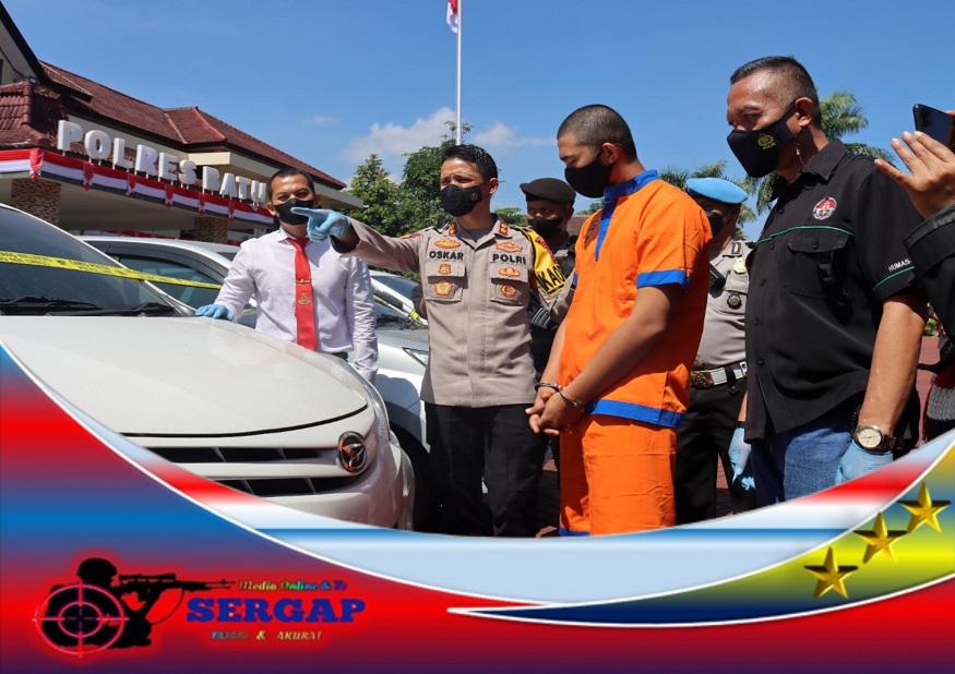 Polres Batu Berhasil Amankan Pelaku Penggelapan 6 Mobil Rental