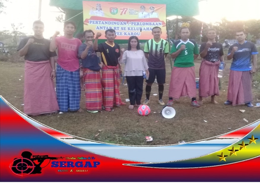 Pertandingan/Perlombaan Antar RT Se Kelurahan Weekarou Sambut HUT RI Ke-77