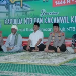 Kapolda NTB dan Kakanwil Kemenag NTB Gelar Safari Ramadhan di Masjid Agung Praya