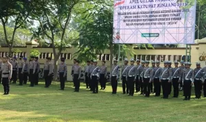 Kapolres Lombok Utara Pimpin Apel Gelar Pasukan Ketupat Rinjani 2023