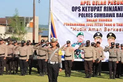 Wakapolres Sumbawa Barat Pimpin Apel Operasi Ketupat Rinjani 2023