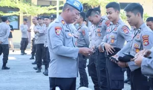 Secara Tak Terduga Wakapolres Bersama Kasi Propam Polres Lotara Lakukan Gatibplin Anggota