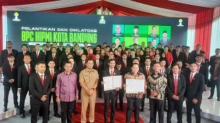 Tedy Rusmawan Hadiri Pelantikan Pengurus BPC Hipmi Kota Bandung