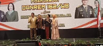 Bersama Seluruh Anggota Forkopimda, Kapolda NTB Hadiri Malam Pisah Sambut Danrem 162/WB