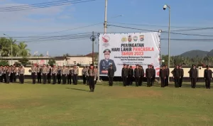 Kapolres Sumbawa Barat AKBP Yasmara Pimpinan Upacara Peringati Hari Lahir Pancasila 2023