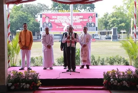 Polda NTB Gelar Doa Lintas Agama Peringati Hari Bhayangkara Ke-77