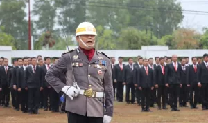 Kapolres Lombok Tengah Pimpin Upacara Parade Peringatan Hari Bhayangkara ke 77