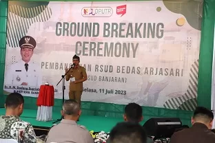 Pemkab Bandung Laksanakan Ground Breaking Ceremony Pembangunan RSUD Bedas Arjasari