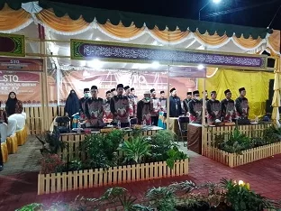 Personil Polsek Taliwang Hadiri Pembukaan STQ Ke XV Tingkat Kecamatan Brang Ene