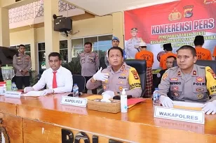 Polres Loteng Lakukan Pemusnahan Barang Bukti Hasil Ungkap Kasus dari April - Juni Tahun 2023